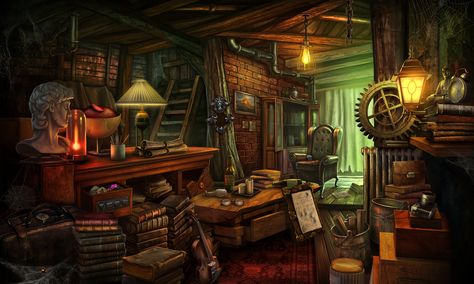 http://www.bigfishgames.com/games/11885/rite-of-passage-the-sword-and-the-fury-ce/?pc Steampunk Rooms, Dnd Room, Steampunk Interior, Steampunk Shop, Interior Concept Art, Witch Hut, Witch Room, Fantasy Shop, Fantasy Rooms