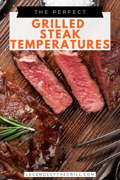 Unlock the secrets to grilling the perfect steak with our easy-to-follow temperature guide! From rare to well-done, get your steak just right every time. #SteakCooking #GrillMasters #PerfectSteak #BBQSkills Steak Temperature Guide, Steak Grilling Times, Steak On Gas Grill, Tbone Steak Recipe, Tbone Steak, Different Cuts Of Steak, Bbq Techniques, Steak Times, Cuts Of Steak