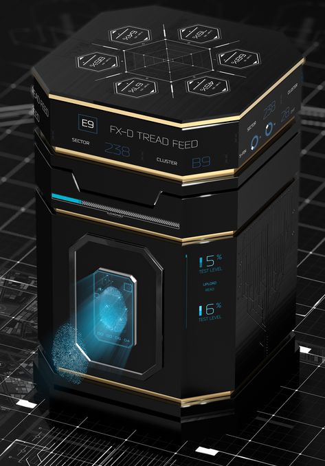 BOX Security on Behance Futuristic Box Design, Mystery Box Ideas, Paper Bag Design, Seed Kit, Claw Machine, Senior Project, Cool Packaging, Bubble Machine, Safe Box