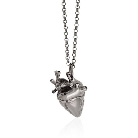 Strange Fruit - Heart Pendant Rhodium & Black Diamonds ($595) ❤ liked on Polyvore featuring jewelry, pendants, heart pendant, chain jewelry, black diamond jewelry, black diamond heart pendant and heart pendant jewelry Fruit Hearts, Rhodium Jewelry, Strange Fruit, Fruit Jewelry, Heart Shaped Jewelry, Jewelry Pendants, Silver Heart Pendant, Heart Pendant Diamond, Black Diamonds