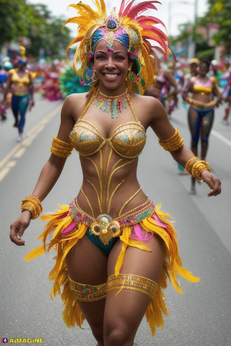 Brazil Festival Rio Carnival, Rio Carnival Outfit, Caribbean Carnival Outfits, Carnaval Outfit Brazil, Trinidad Carnival Costumes, Brazilian Carnival Costumes, Carribean Carnival Costumes, Fashion Fonts, Caribbean Carnival Costumes