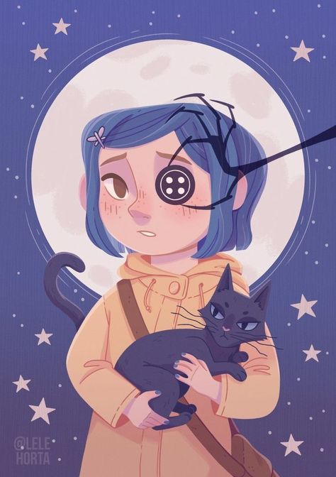 Coraline Embroidery, Coraline Illustration, Coraline Fanart, Coraline Button Eyes, Brian Gordon, Coraline Drawing, Fowl Language Comics, Illusion Tattoo, Coraline Wallpaper