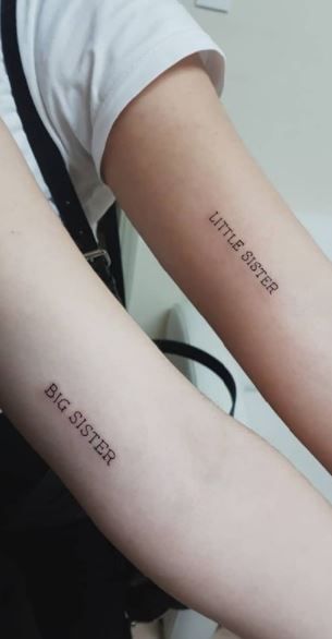 Cute Small Matching Tattoos Sisters, Small Matching Tattoos For Sisters Meaningful, Sister In Different Languages Tattoo, Siblings Tattoo For 2 Sisters, Tattoo Ideas Female Matching Sister, Meaningful Tattoos For Sisters Simple, Mother And Sister Tattoos, Matching Sister Tattoos For 2 Small Meaningful, Twin Tattoos Sisters Fraternal