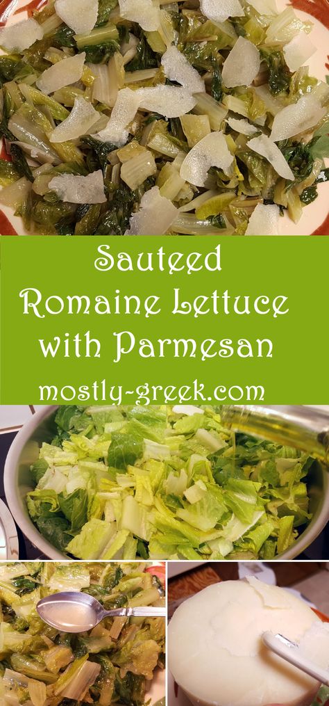 Cooked Romaine Lettuce, Sauteed Romaine Lettuce, Lettuce Side Dishes, What To Make With Lettuce, Cooked Romaine Lettuce Recipe, Recipes Using Lettuce, Roman Lettuce Recipes, Cooked Lettuce Recipes, Recipes With Romaine Lettuce