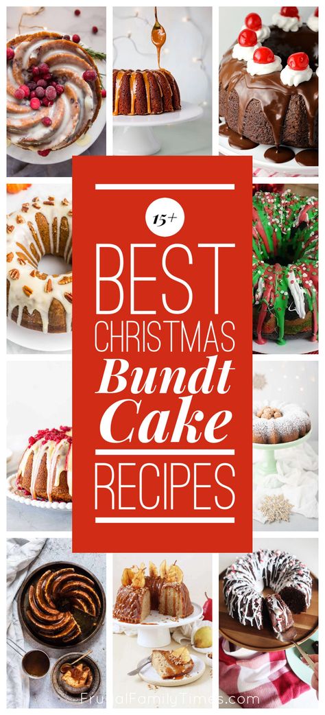 Christmas Bundt Cake Holiday Desserts, Holiday Bundt Cakes, Christmas Bundt Cakes, Impressive Christmas Dessert, Christmas Bundt Cake Recipes, Eggnog Hot Chocolate, Bunt Cake Recipe, Christmas Desserts Cakes, Christmas Dessert Ideas