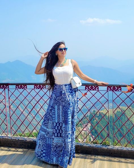 Escaping reality one mountain at a time 🌄 . . Location - Dhanaulti @greenforestresorts Sunglasses - @4flaunt_ 💙 Let me know what kind of a person are you? ⬇️ [ mountains, hills, travel, trip, travel blogger, dhanaulti, mussoorie, hill stations, beautiful captures, travel moments, places to visit ] Escaping Reality, Mussoorie, Travel Moments, Travel Pictures Poses, Ooty, Pictures Poses, Hill Station, Travel Trip, Picture Poses