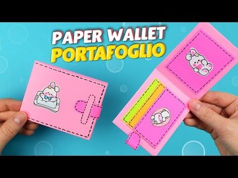 DIY Cute paper wallet | How to make paper wallet | Tutorial - YouTube Wallet Paper Craft, Make Kawaii, Kawaii Paper, Paper Wallet, Wallet Tutorial, Paper Craft Ideas, Cute Paper, Diy Wallet, Make Paper