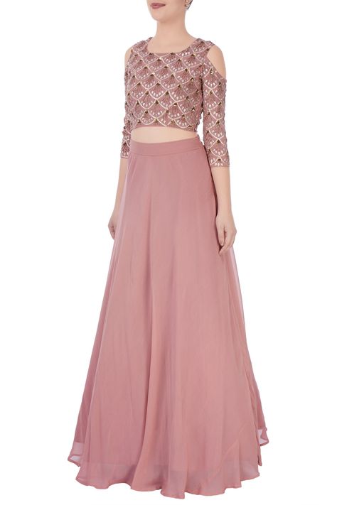 Pink Colour Combination, Lucy Westenra, Pink Satin Skirt, Skirt Indian, Lehenga Crop Top, Pink Color Combination, Frock For Women, Pink Lehenga, Embroidered Lehenga