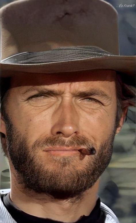 Client Eastwood, Clint Eastwood Cowboy, Eastwood Movies, Dollars Trilogy, Celebrity Makeup Looks, Tv Westerns, Hard Men, Spaghetti Western, Old Hollywood Stars