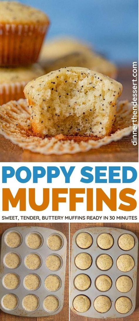 Lemon Almond Poppyseed Muffins, Homemade Poppyseed Muffins, Banana Poppy Seed Muffins, Best Lemon Poppyseed Muffins, Recipes With Poppy Seeds, Poppyseed Muffins Healthy, Costco Poppy Seed Muffin Recipe, Almond Muffins Recipes, Blueberry Poppyseed Muffins