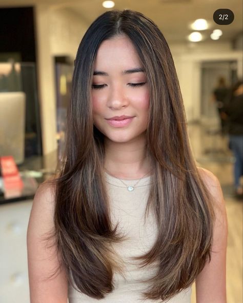 Middle Eastern Haircut, Soft Layers U Shape, Face Frame On Long Hair, Long Framing Layers Long Hair, Long Layered Haircuts For Thick Hair Asian, Types Of Women Haircut, Face Framing Long Hair No Layers, Haïr Cut For Women Long Hair, Inward Layers Haircut