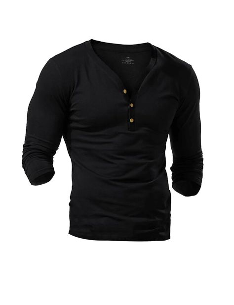 PRICES MAY VARY. Fabric - Elastic 95% cotton and 5% spandex, light-weight, good choice for your casual henley shirts, undershirts or homewear. Design - Men's big V neck Henley shirts with vintage three-buttons closure. Feature - This long sleeve and slim fit mens henley shirts has three vintage three-buttons will make you so unique and special. Occasion - Perfect for casual wear, vacation, Party, leisure time and home wear. Size Guide - Please follow size guide to decide the best fit for you. It Henley Shirt Men, Mens Henley, Home Wear, Night Shirt, Henley Shirts, Alternative Fashion, Mens Long Sleeve, Size Guide, Casual Wear