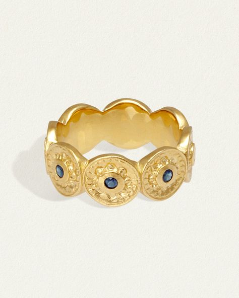 Vesta Ring Gold Vermeil – Temple of the Sun US The Sun And Moon, The Sun And The Moon, Sun And The Moon, Gold Vermeil Jewelry, Daily Practices, Jewelry Lookbook, Vermeil Jewelry, Handmade Rings, Sun And Moon