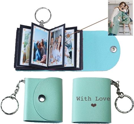 uniqicon Personalized Mini Photo Album Keychain Small Custom Memory Picture Keychains Key Ring with Picture Book for Family Mini Photo Album Keychain, Photo Album Keychain, Album Keychain, Mini Albums Photo, Mini Photo Album, Custom Photo Albums, Funny Keychain, Best Valentine Gift, Memory Pictures