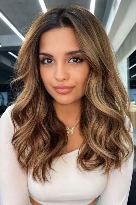 Loose Curled Hairstyle For Medium Hair Curled Hairstyles For Medium Hair, Hairstyles For Medium Hair, Medium Hair, Curled Hairstyles, Brown Hair, Prom, Hairstyles, Hair, White