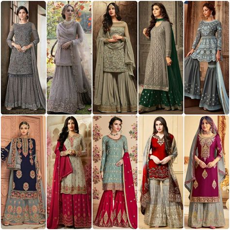 Grey sharara suit design | party wear latest sharara suit design 2023 | Grey sharara/gharara Dress Sharara Suit Designs Latest Party Wear, Grey Sharara Suit, Garara Suits Designs, Sharara Ideas, Grey Sharara, Sharara Suit Designs Latest, Sharara Suit Design, Garara Design, Gharara Dress