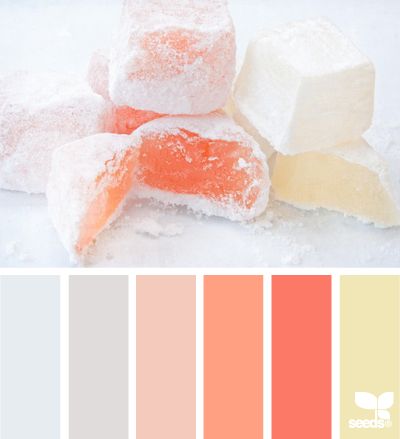 Design Seeds Artists Color Palette, Mochi Color Palette, Melon Color Palette, Bedroom Colours, Turkish Delights, Seeds Color, Design Seeds, Turkish Delight, Color Palette Design