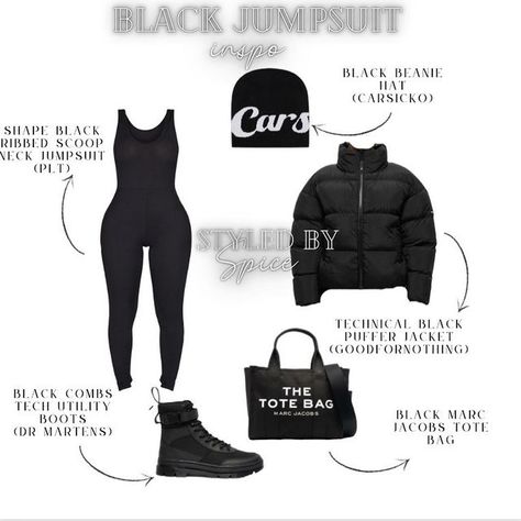 Black Puffer Outfit, Puffer Outfit, Puffer Jacket Outfit, Black Puffer Jacket, Black Beanie, Virtual Stylist, Jacket Outfit, Jacob Black, Cute Comfy Outfits