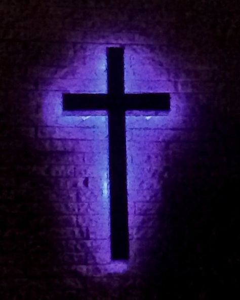 Foursquare Gospel Church - Kingston TN #church #cross #neo… | Flickr Dora Pictures, Cross Background, Scripture Wallpaper, Church Aesthetic, Wall Collage Decor, Cross Pictures, Purple Cross, Cross Wallpaper, Purple Vibe