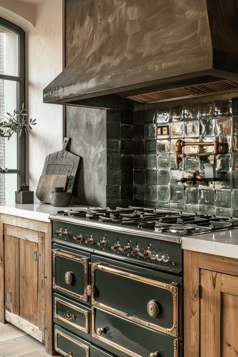 Oven Backsplash Ideas, Rustic Kitchen Backsplash Ideas, Kitchen Stove Backsplash, Stove Backsplash Ideas, Unique Backsplash Ideas, Geometric Tile Backsplash, Brick Tile Wall, Rustic Kitchen Backsplash, Removable Backsplash