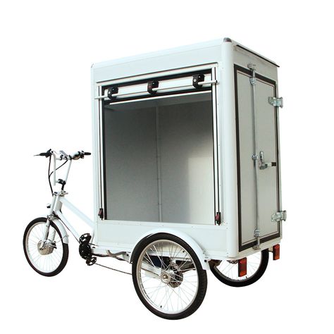 electric cargo bike cargo tricycle 3 wheels big volume bike electric heavy loading bicycle Bike Accessories Diy, Cargo Trike, Small Vehicles, Homemade Go Kart, Bike Cart, Bicycle Camping, Electric Cargo Bike, Velo Cargo, Food Cart Design