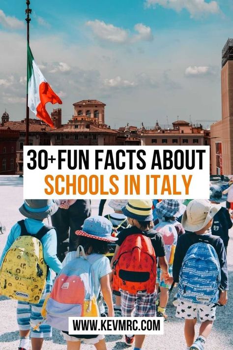 Facts About School, Italy School, Italy Geography, School In Italy, Italy For Kids, Moving To Italy, Education Facts, Italian Language Learning, Travel Inspiration Destinations