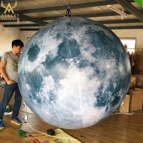 Hot Sale Giant Inflatable Moon,Inflatable Moon Ball,Moon Balloon For Events - Buy Giant Inflatable Moon,Huge Inflatable Lighting Moon Balloon For Outdoor Decoration,Decoration Planet Ball Customized Giant Inflatable Moon Product on Alibaba.com Full Moon Decorations Party, Full Moon Party Decorations, Moon Shot, Moon Balloon, Parade Ideas, Alien Halloween, Concert Stage Design, Space Kids, Dumping Ground