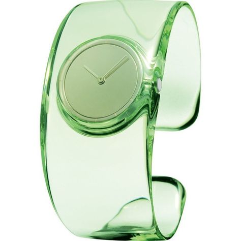 Issey Miyake "O" Light Green Watch Plastic (2,275 CAD) ❤ liked on Polyvore featuring jewelry, watches, transparent watches, see through watches, plastic watches, issey miyake watches and issey miyake Light Green Watch, Tokujin Yoshioka, Green Watch, Dope Jewelry, Funky Jewelry, Jewelry Lookbook, Jewelry Inspo, Issey Miyake, Looks Vintage