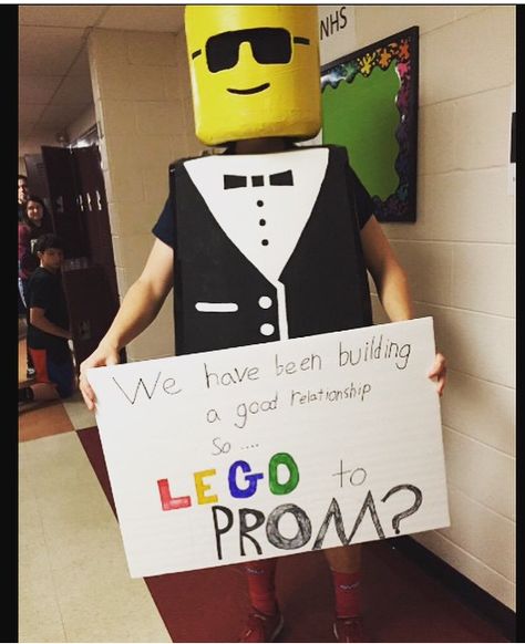 Lego Promposal Ideas, Lego Promposal, Prom Posals, Cute Promposals, Dance Posters, Promposal Ideas, Cute Prom Proposals, Prom Proposals, Hoco Ideas