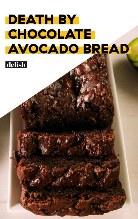 Bread Zucchini, Avocado Bread, Avocado Dessert, Chocolate Avocado, Baking Chocolate, Dessert Dips, Köstliche Desserts, Health Nutrition, Avocado Recipes