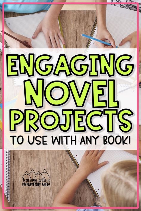 Novel projects are engaging ways to boost comprehension and hold students accountable or independent reading. The best novel projects for 3rd, 4th, and 5th grades Includes several FREE projects and ideas that need very few supplies! Novel Projects, Middle School Novel Studies, Novel Study Project, Independent Reading Activities, 3rd Grade Books, Novel Activities, Book Tasting, Novel Study Activities, Literature Activities