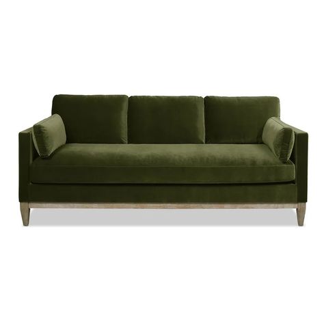 Pera 84'' Upholstered Sofa | Wayfair North America Olive Sofa, Farmhouse Sofa, Small Sectional Sofa, Velvet Living Room, Jennifer Taylor, Green Velvet Sofa, Sofa Review, Green Sofa, Sofa Sale