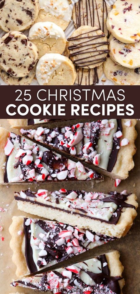 Looking for the perfect cookie to bake this holiday season? Get inspired with 25 Christmas cookie recipes everyone is sure to love, plus some of the best cookie tips! | christmas cookie recipes | best christmas cookies | best christmas cookie recipe | christmas cookie inspiration | how to make the best christmas cookies | christmas cookie ideas | favorite christmas oookies | best christmas cookies recipes popular | best christmas cookis ever | christmas cookie exchange recipes | holiday cookies Soft Christmas Cookies Recipes Easy, 60 Christmas Cookie Recipes, Christmas Party Baked Goods, Best Cookies Christmas, Easy Christmas Cookie Recipes Simple, Cookie Exchange Ideas Recipes, Ultimate Christmas Cookies, Mailing Christmas Cookies, Cathedral Window Cookies