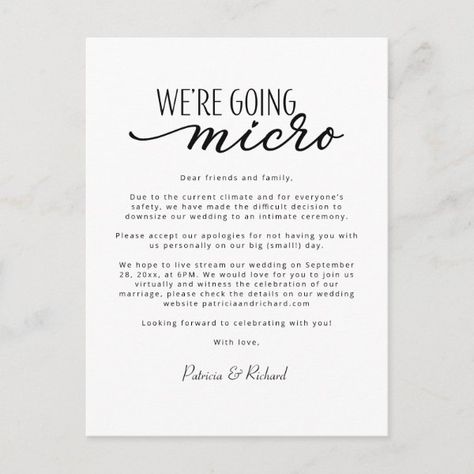 Private Wedding Announcement, Small Wedding Announcement, Micro Wedding Announcement, Small Wedding Invitations, Micro Wedding Decor, Micro Wedding Reception, Married Ideas, Wedding Planner Quotes, Backyard Micro Wedding