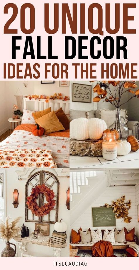 Fall Decor Ideas Inside Home, Inside Fall Decorating Ideas, Fall And Halloween Decor Ideas Living Room, Simple Fall Home Decor Ideas, Cozy Fall Decor Ideas For The Home, Fall Home Decorating Ideas, Cozy Fall Living Room Decorating Ideas, Small Space Fall Decor, Small Bathroom Fall Decorations