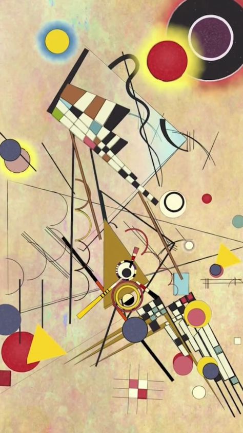 The Abstract Art of Wassily Kandinsky Kandinsky's creation of abstract work followed a long period of development and maturation of… | Instagram Bedroom Glam, Glam Wall Decor, Bauhaus Movement, Kandinsky Art, Geometric Shapes Art, Walter Gropius, Francis Bacon, Picasso Art, Art Journal Therapy