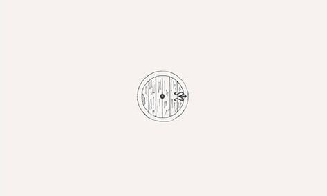 Simple Hobbit Tattoos, Hobbit Symbols, Hobbit Hole Tattoo Minimalist, Lord Of The Rings Fine Line Tattoo, Small Lotr Tattoo Simple, Simple Lotr Tattoo, Hobbit Door Tattoo, Lord Of The Rings Tattoo Minimalist, Lord Of The Rings Minimalist