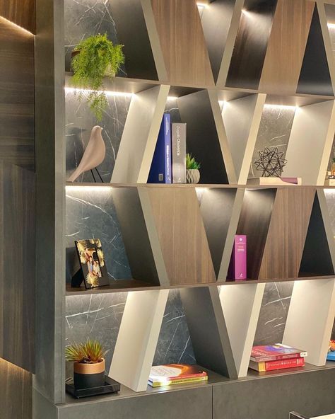 The 30 + Gorgeous & Modern Wooden Showcase Designs ~ Latest Showcase ~ Home Decoration Ideas Home Office Bohemian, Living Room Niche, Wooden Showcase, Aluminum Extrusion Design, Display Shelf Design, Showcase Designs, Bohemian Patio, Study Table Designs, Bed Headboard Design