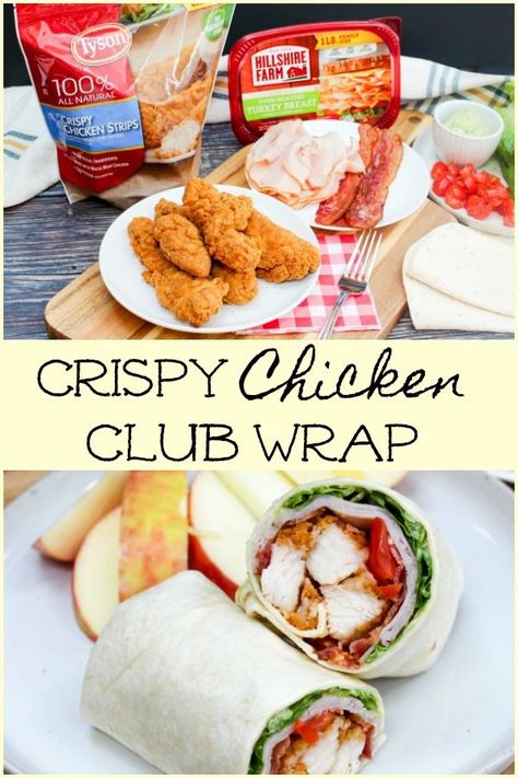 Chicken Strip Tortilla Wraps, Crispy Chicken Lunch Ideas, Wraps For Picky Eaters, Sandwich And Wrap Ideas, Dinner Ideas With Tortilla Wraps, Snack Wrap Ideas, Flour Tortilla Wraps Recipes, Lunch Meat Wrap Ideas, Meal Ideas For Dinner Summer