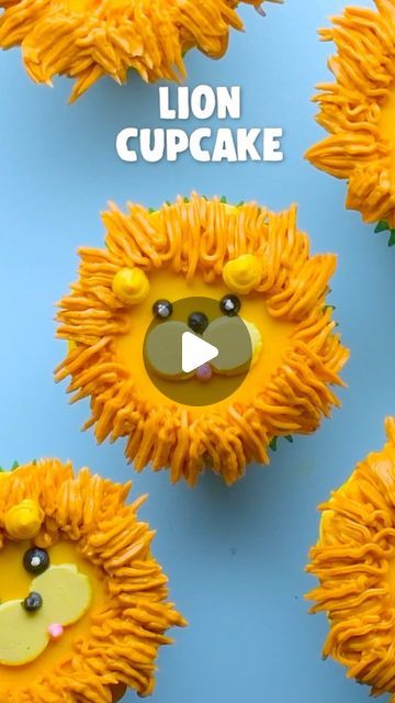 So Yummy on Instagram: "Sink your teeth into this ferociously cute lion cupcake! 🦁🧁" Giraffe Cupcakes, Lion Cupcakes, Lion Cake, Cute Lion, So Yummy, Cake Decorating, Cupcake, Lion, Cake