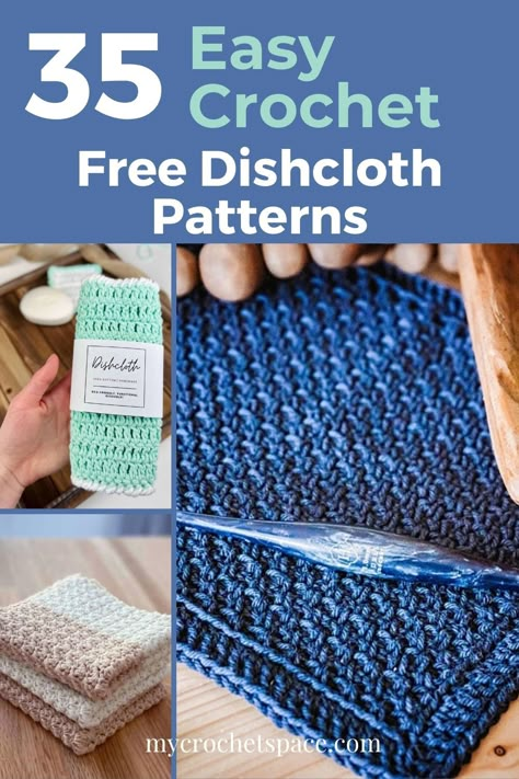 35 Free Crochet Dishcloth Patterns Crochet Dish Towels Pattern Free, Free Crochet Dishcloth Patterns, Crochet Mini Purse, Free Crochet Dishcloth, Bathroom Crochet, Crocheted Dishcloths, Craft Mirror, Crochet Washcloth Free Pattern, Crochet Washcloth Free