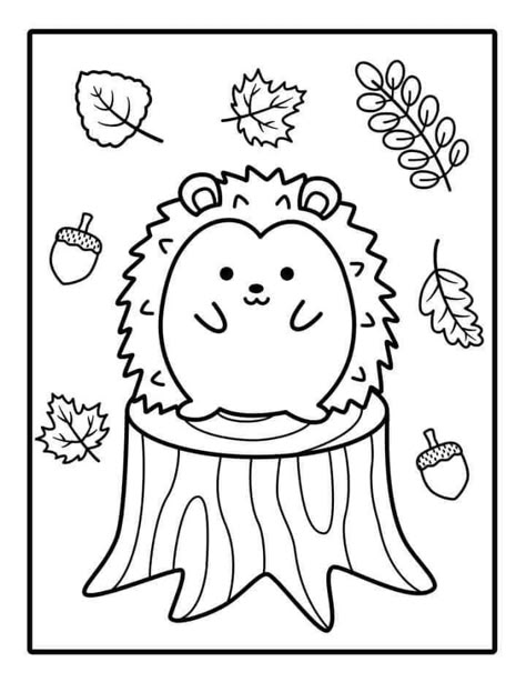 Fall Coloring Pages For Kids, Autumn Coloring Pages, Fall Coloring Sheets, Preschool Activities Printable, Activities Printable, Fall Coloring, Adults Coloring, Printable Animals, Free Printable Art