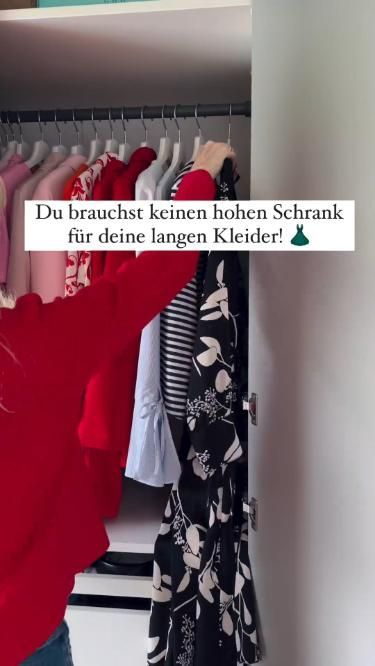 Clothes Hanging Ideas Space Saving, Closet Organization Dresses, Skirt Hangers Ideas, Hang Dresses In Closet Ideas, How To Hang Long Dresses, Hanging Dresses In Closet, How To Organize Clothes In Closet, How To Organize Your Clothes, How To Hang Long Dresses In Closet