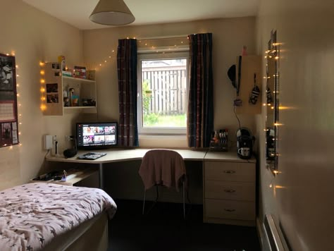 university room tour | first year University Accommodation Ideas, Aesthetic Student Room Decor, Student Halls Decor, Room Decor University, University Accommodation Decor, University Halls Room Ideas, Uni Accommodation Aesthetic, Student Room University, Small Uni Room Ideas Uk