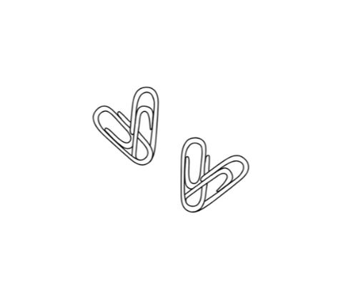 Paper Clip Tattoo Ideas, Disco Heart Tattoo, Paper Clip Heart Tattoo, Paperclip Tattoo Meaning, Paper Clip Tattoo Meaning, Paperclip Heart Tattoo, Heart Emoji Tattoo, Paper Clip Tattoo, Paperclip Tattoo