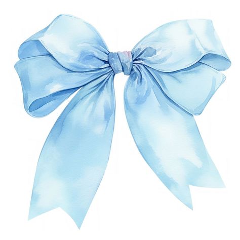 Elegant watercolor blue ribbon illustration | free image by rawpixel.com / Tanasiri Bow Illustration Ribbon, Aesthetic Stickers Blue, Blue Bow Png, Person Watercolor, Blue Ribbon Png, Bow Illustration, Ribbon Illustration, Watercolor Bow, Blue Coquette