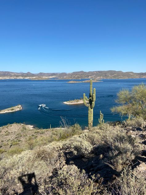 lake pleasant, desert, pretty, landscape, aesthetic, hiking Lake Pleasant Arizona, Arizona Aesthetic, Landscape Aesthetic, Desert Aesthetic, Aesthetic Hiking, Lake Havasu, Summer 24, Arizona, Hiking