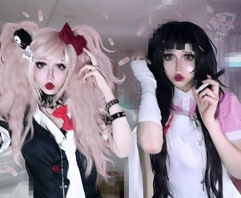 Mikan Tsumiki Cosplay, Happy Spooky Season, Junko Enoshima, Mikan Tsumiki, Jun K, Tsum Tsum, Anime Character Drawing, Danganronpa, Character Drawing