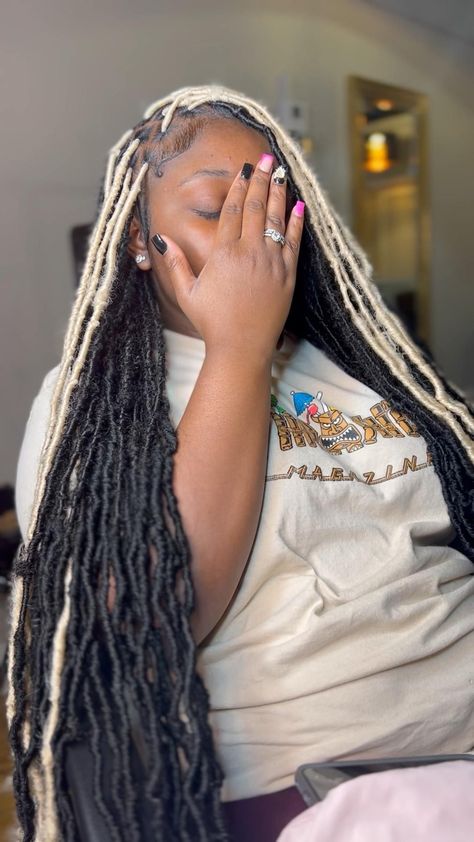 Fox Locks Braids Faux Locs, Locks Braids Faux Locs, Fox Locks, Locks Braids, Braids Faux Locs, Lock Styles, Barbie Hairstyle, Big Box Braids Hairstyles, Faux Locs Hairstyles