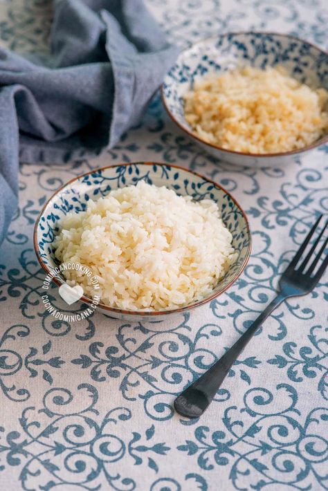 Dominican White Rice, White Rice Recipes, Rice Recipes For Dinner, Dominican Food, Foreign Food, Vegan Kitchen, Lunch Menu, Recipes For Dinner, White Rice